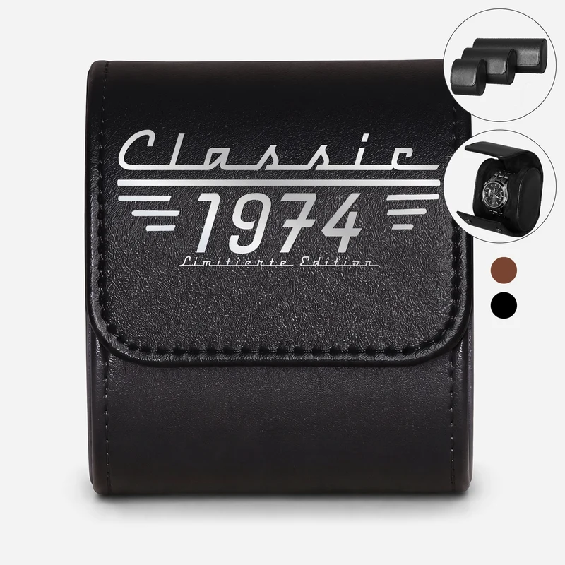 Classic Limitierte Edition - Personalisiertes Geschenk | Uhrenetui Leder Papa Opa
