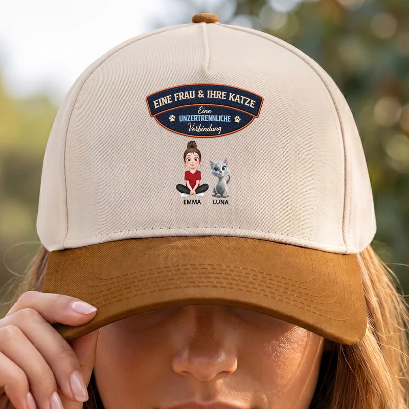 Eine Unzertrennliche Verbindung - Personalisierte Geschenke Katze | Baseball Cap