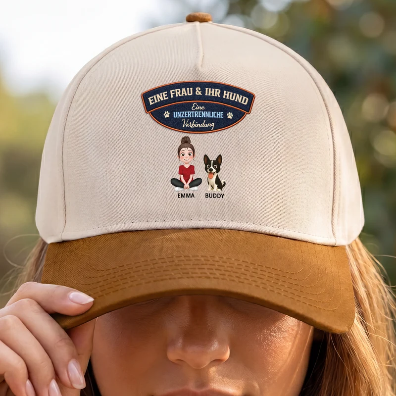 Eine Unzertrennliche Verbindung - Personalisiertes Hunde Geschenk | Baseball Cap
