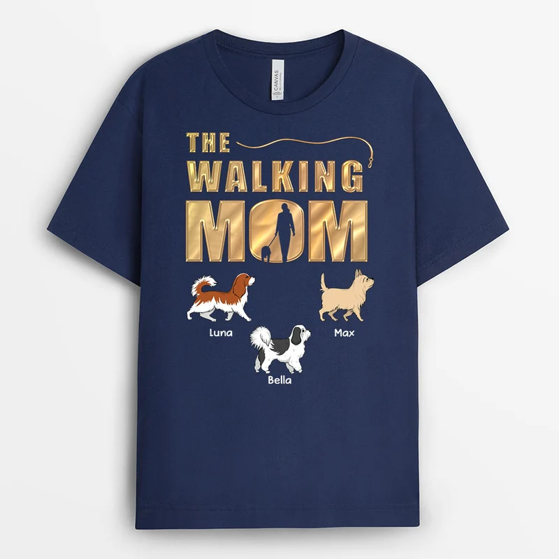 The Walking Dad - Personalisiertes Hunde Geschenk | T Shirt