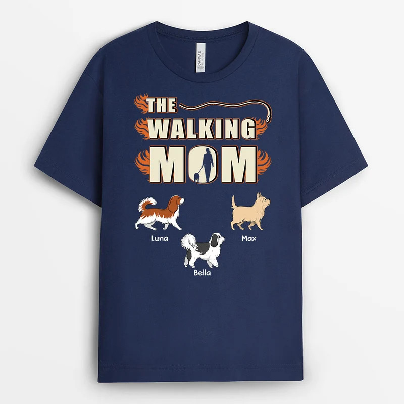 The Walking Dad - Personalisiertes Hunde Geschenk | Shirt