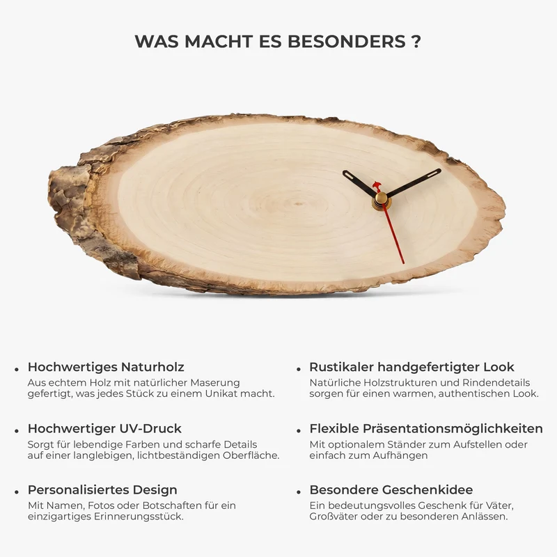 Bester Chef Der Welt - Personalisiertes Geschenk | Uhr Holzscheibe Chef Kollegen