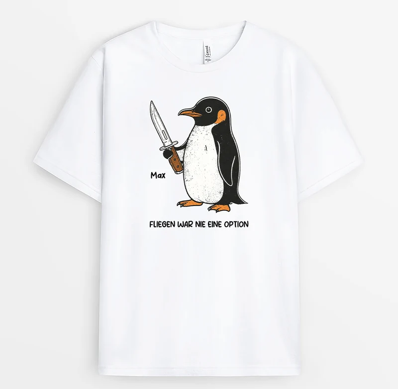 Fliegen War Nie Eine Option Aber Laufen Geht Super - Personalisiertes Geschenk | Lustige T Shirts Männer Damen Weiß