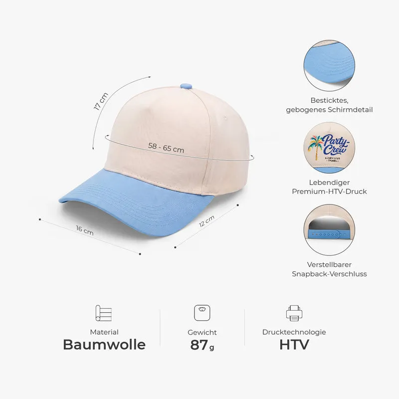 Party-Crew Geburtstagskind - Personalisiertes Geschenk | Baseball Cap Sommer Urlaub