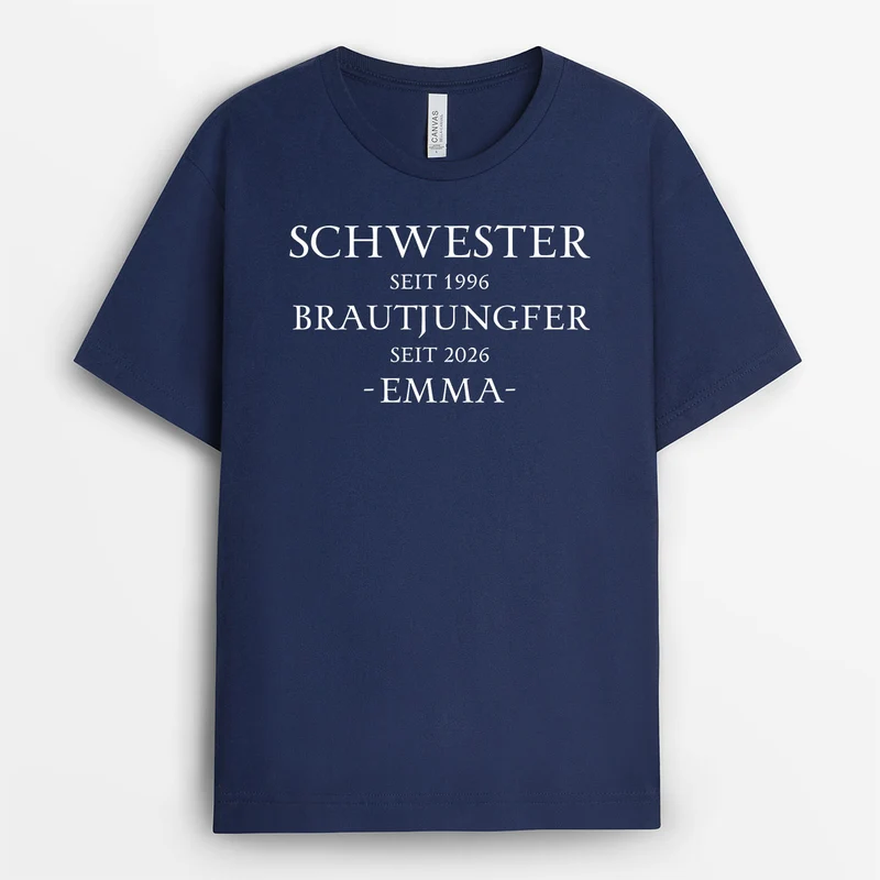 Bruder Schwester Trauzeuge Brautjungfer - Personalisiertes Geschenk | T Shirts