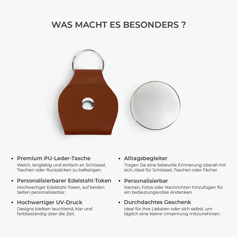 [3D-Optik] Ich Liebe Dich Mehr Als Alles Auf Der Welt - Personalisiertes Geschenk | Pocket Hug Schlüsselanhänger Sohn Enkel