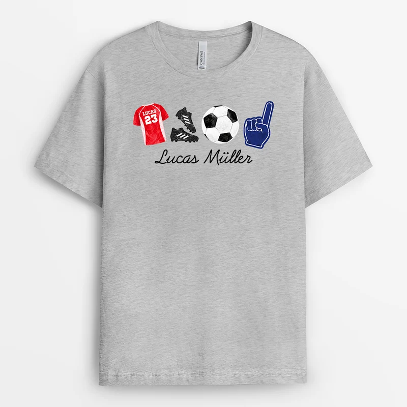 Fußball Symbols - Personalisiertes Geschenk | Fussball Shirt Männer Frauen