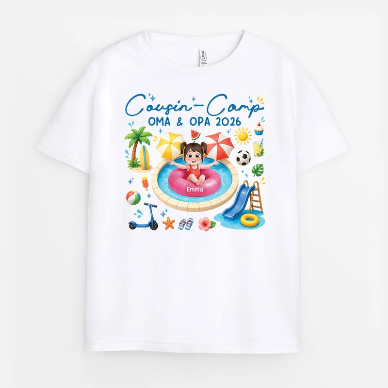 Cousin-Camp Sommer - Personalisierte Geschenke Kinder | T-Shirts