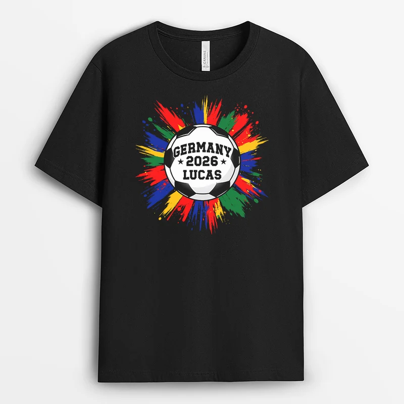 Personalisierte T Shirt Männer Damen - Personalisiertes Geschenk | Fussball Shirt
