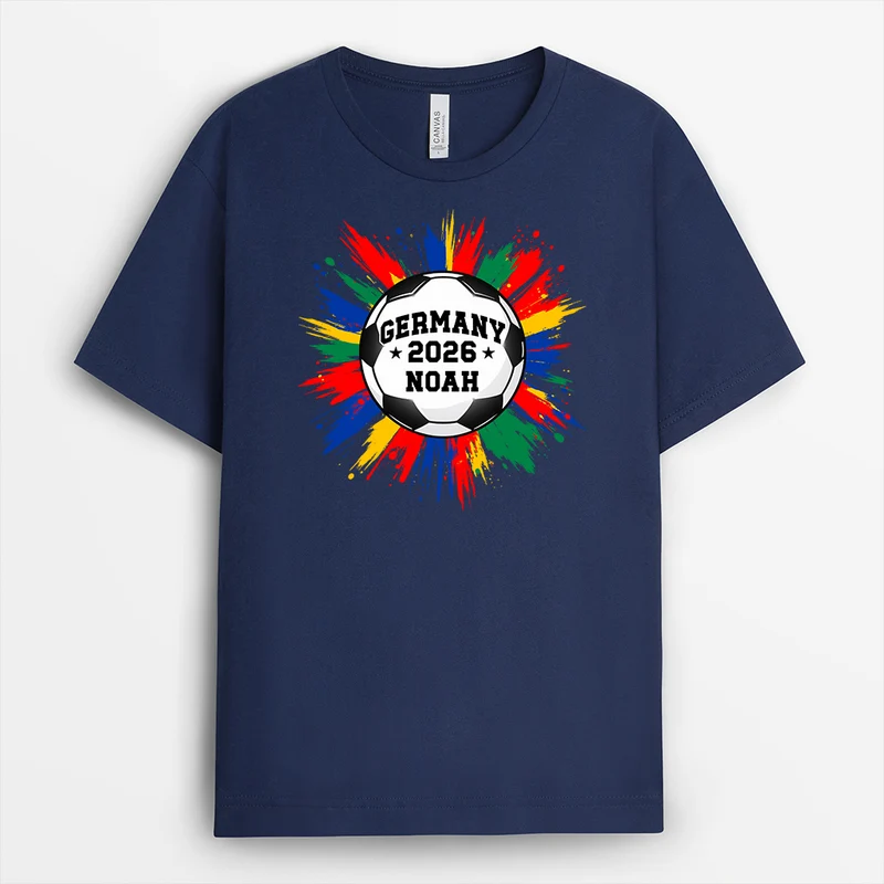 Personalisierte T Shirt Männer Damen - Personalisiertes Geschenk | Fussball Shirt