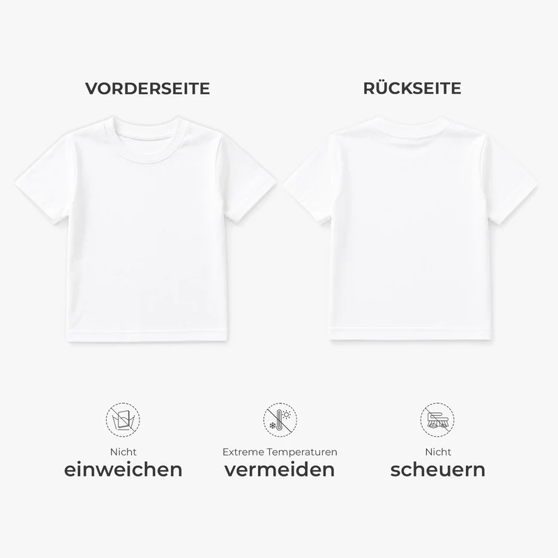 Schulkind T Shirt - Personalisiertes Geschenk | Kinder T Shirt Bedrucken Beidseitig