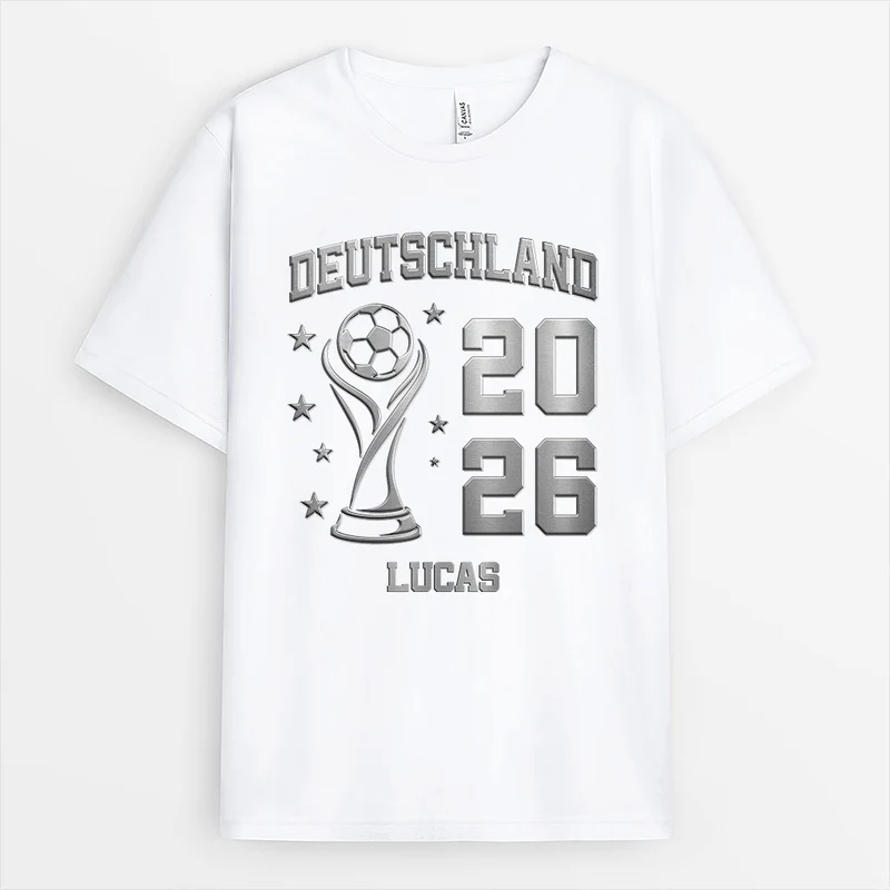 [3D-Optik] WM Trophäe - Personalisiertes Geschenk | Fussball Shirt