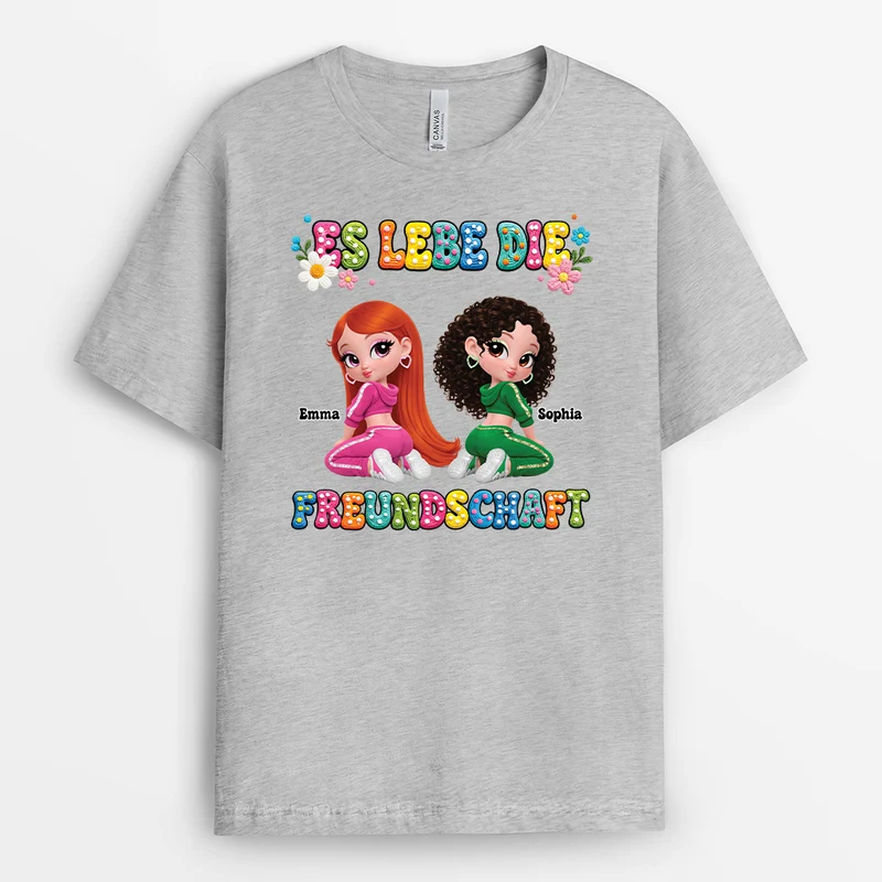 Beste Schlampen - Personalisierte Geschenke Beste Freundin | T Shirt Weiß
