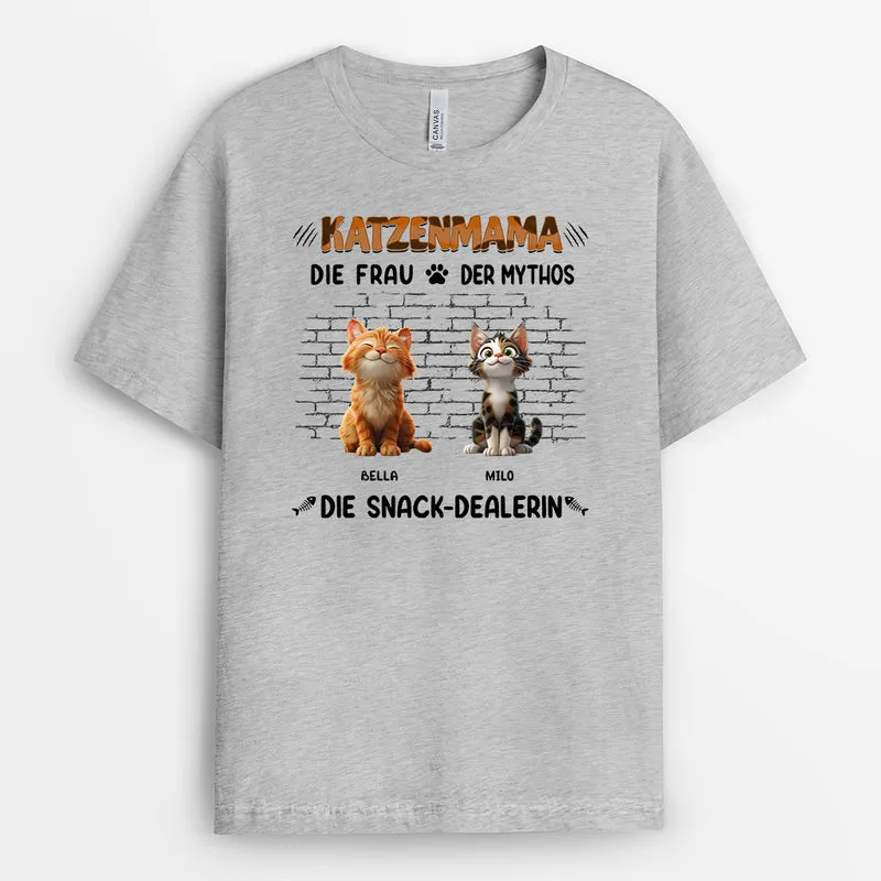 Der Mann Der Mythos Der Snack-Dealer - Personalisierte Geschenke Katze | T Shirt