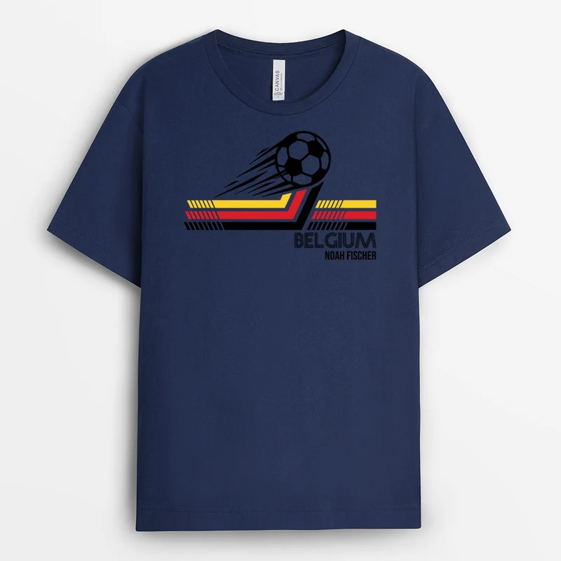 Fußball Deutschland - Personalisiertes Geschenk | Fussball Shirt Schwarz