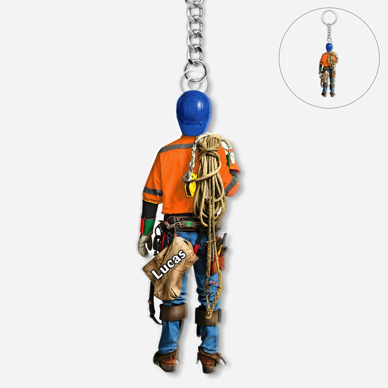 Stromleitung Techniker - Personalisiertes Geschenk | Acryl Schlüsselanhänger