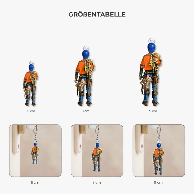 Stromleitung Techniker - Personalisiertes Geschenk | Acryl Schlüsselanhänger