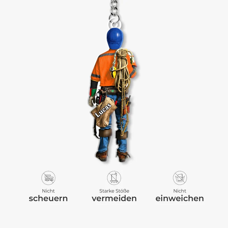 Stromleitung Techniker - Personalisiertes Geschenk | Acryl Schlüsselanhänger