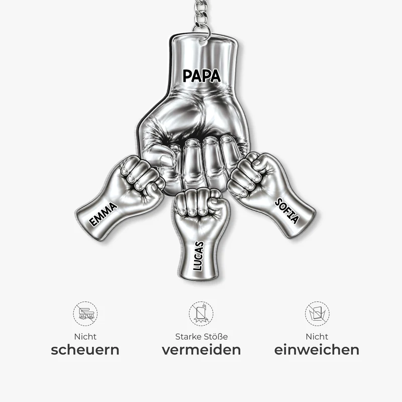 Faust - Personalisiertes Geschenk | Acryl Schlüsselanhänger Opa Papa