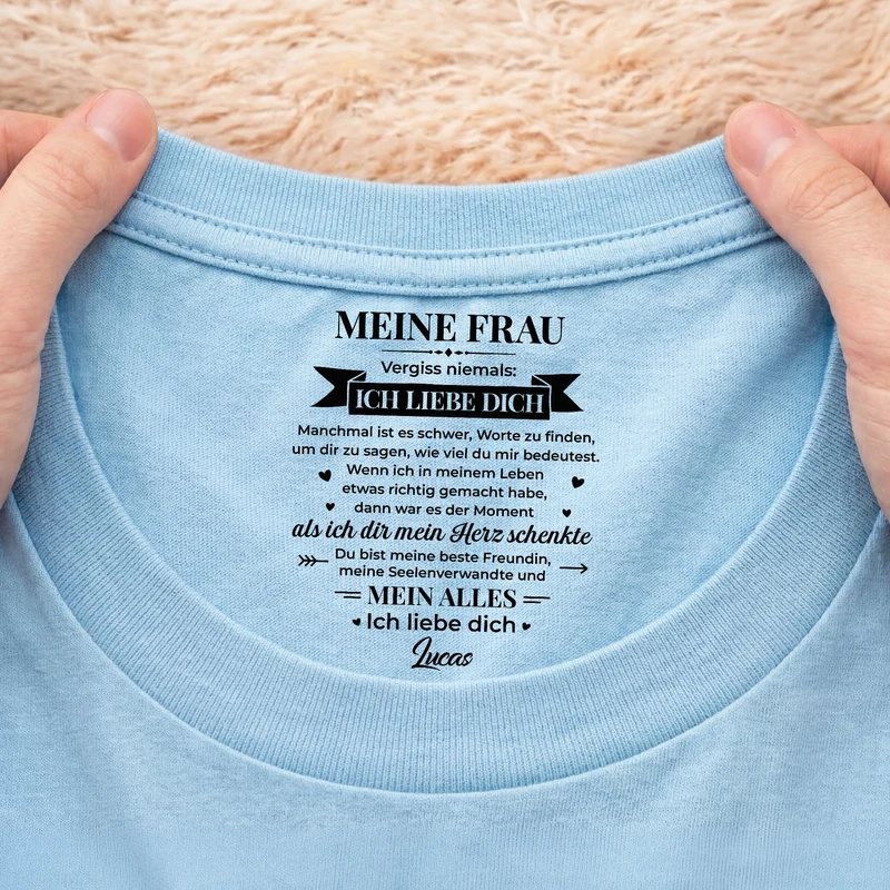 Du Bist Meine Beste Freundin Meine Seelenverwandte Und Mein Alles - Personalisierte Geschenke Paar | Weißes T Shirt Nackenlabel Drucken