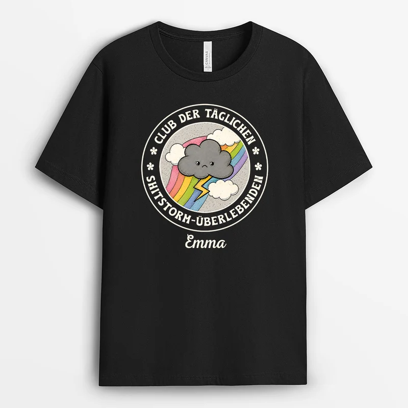 Club Der Täglichen Shitstorm-Überlebenden - Personalisiertes Geschenk | Lustiges T Shirt