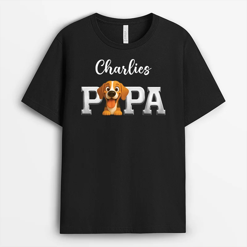 Buddys Papa Mama - Personalisiertes Hunde Geschenk | T Shirt