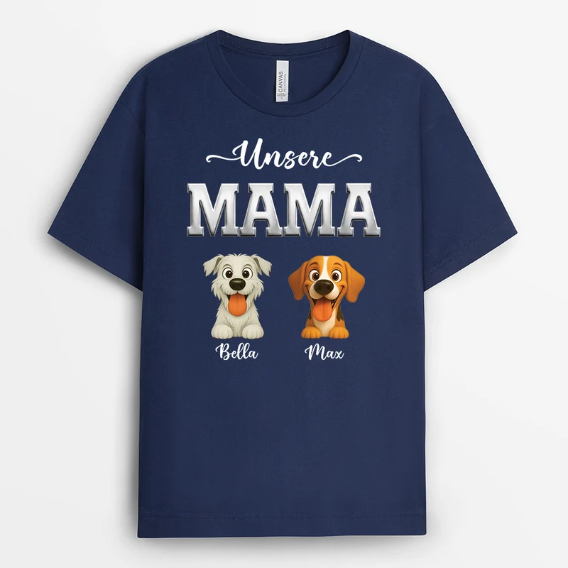 Buddys Papa Mama - Personalisiertes Hunde Geschenk | T Shirt