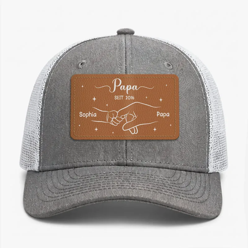 Mama Papa Seit - Personalisiertes Geschenk | Cap Mit Lederpatch