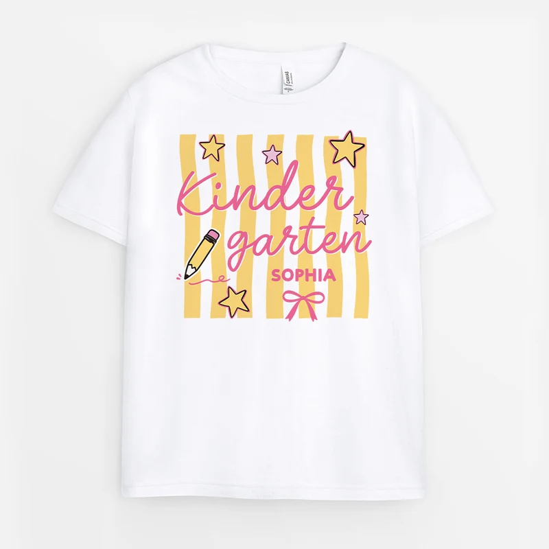 Kindergarten Schule - Personalisiertes Geschenk | T Shirt Schulanfang Lehrer