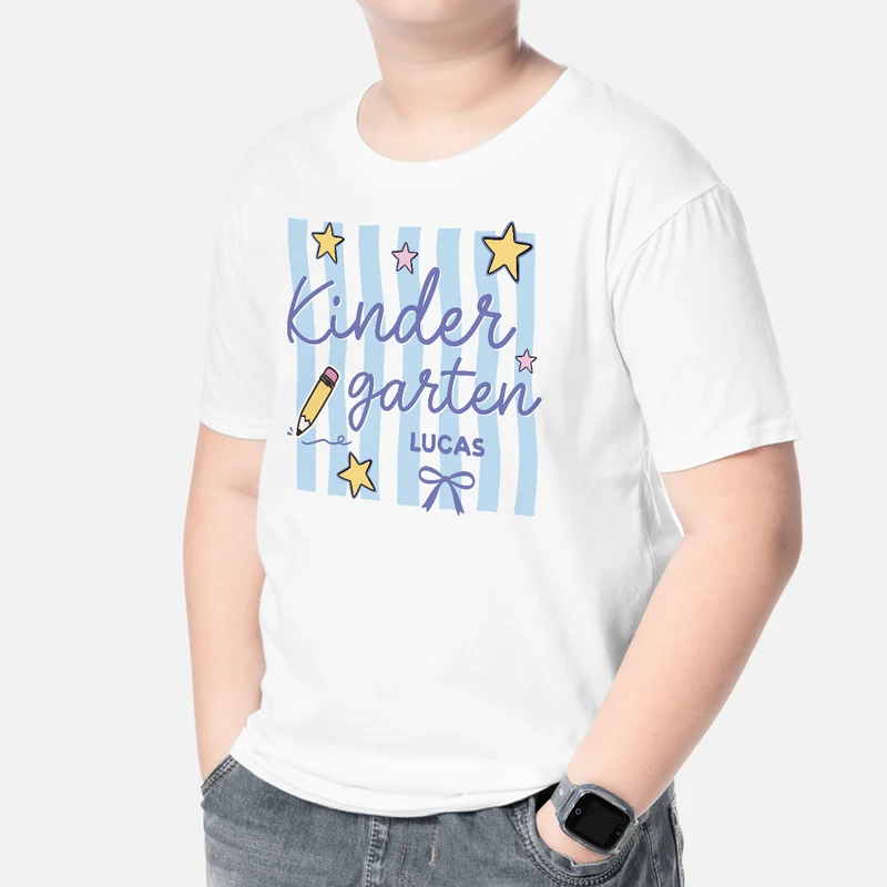 Kindergarten Schule - Personalisiertes Geschenk | T Shirt Schulanfang Lehrer