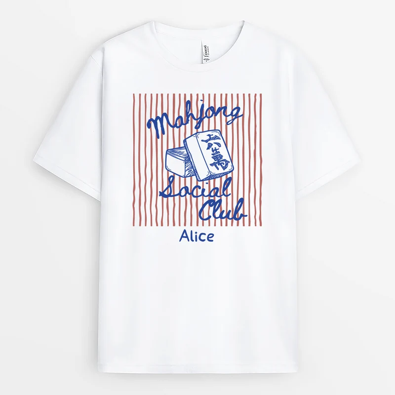Mahjong Social Club - Personalisiertes Geschenk | T Shirt
