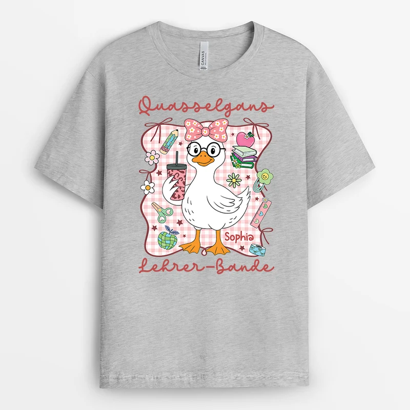 Quasselgans Lehrer-Bande - Personalisiertes Geschenk | Lehrer T Shirt