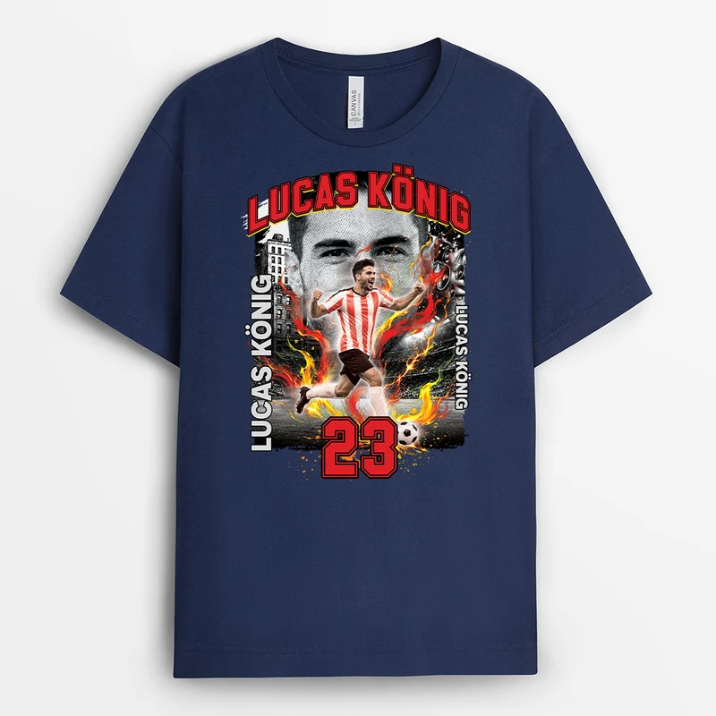 Name + Foto - Personalisiertes Geschenk | Fussball Shirt