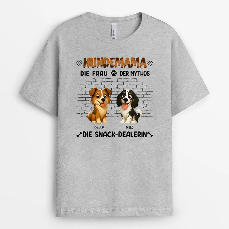 Der Mann Der Mythos Der Snack-Dealer - Personalisiertes Hunde Geschenk | T Shirt