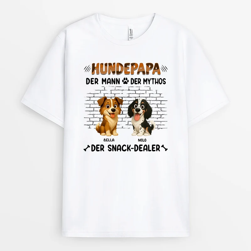 Der Mann Der Mythos Der Snack-Dealer - Personalisiertes Hunde Geschenk | T Shirt
