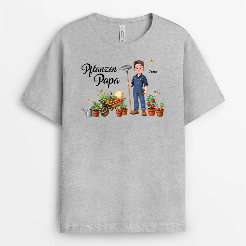 Pflanzen-Lady - Personalisiertes Geschenk Garten | T Shirts Damen Männer Weiß