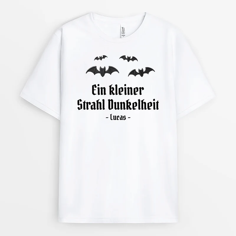 Ein Kleiner Strahl Dunkelheit - Personalisiertes Geschenk | T Shirt Männer Damen Weiß