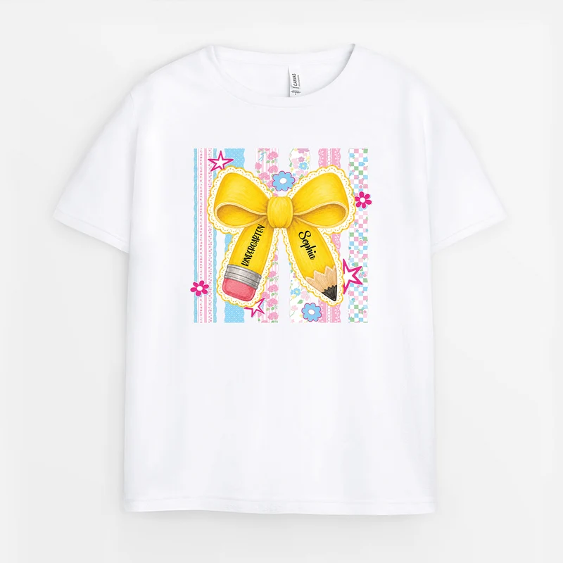 Kindergarten Geschenkschleife Bleistift - Personalisiertes Geschenk | T Shirts Kinder