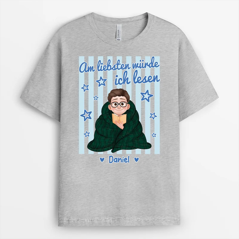 Bücherliebhaberin - Personalisiertes Geschenk | T Shirt Leseratte Frauen Männer