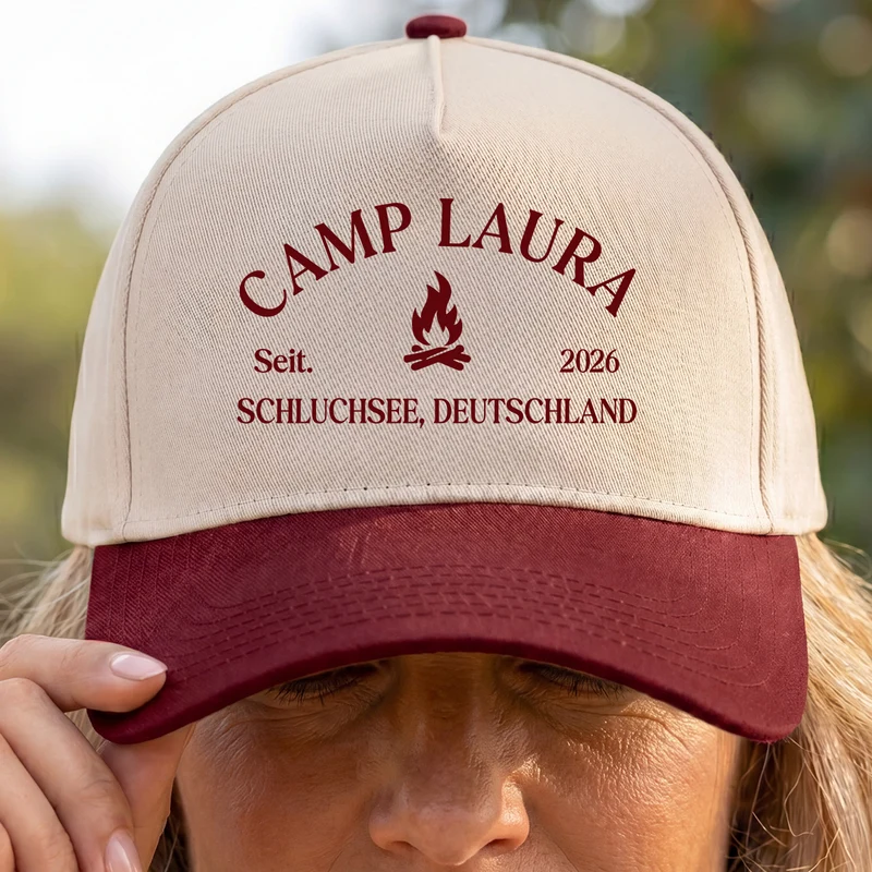 Camping - Personalisiertes Geschenk | Baseball Cap
