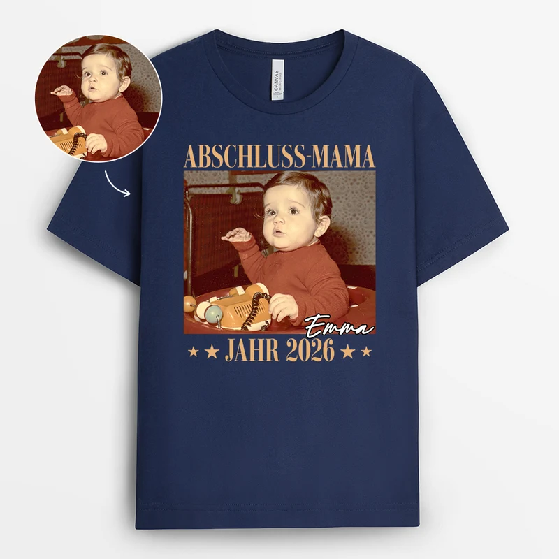Abschluss - Personalisierte Geschenke Foto | Mama Papa Shirt
