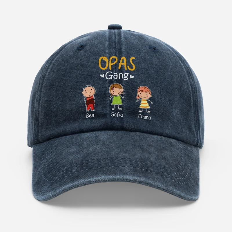 Opas Gang - Personalisiertes Geschenk | Washed Cap Opa Papa