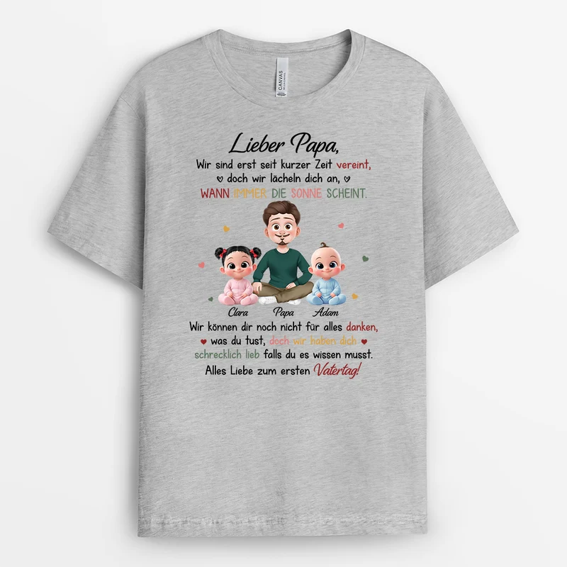 Wir Haben Dich Schrecklich Lieb - Personalisiertes Geschenk | Mama Papa Shirt
