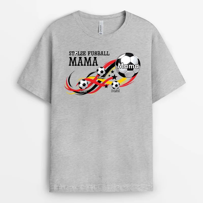 Stolzer Fußball-Papa Stolze Fußball-Mama - Personalisiertes Geschenk | Fussball Shirt
