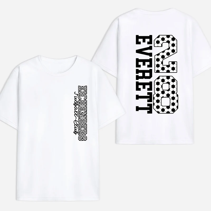Teamnamen - Personalisiertes Geschenk | Weißes Fussball Shirt