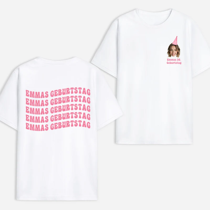 T Shirt 30 Geburtstag - Personalisierte Geburtstagsgeschenke | T Shirt Mit Gesicht