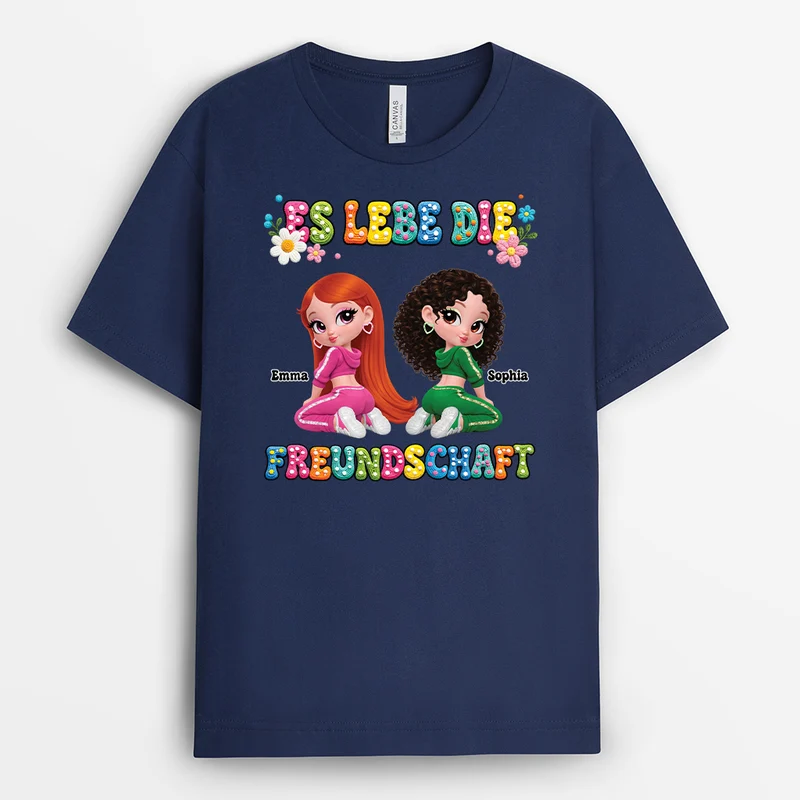Beste Schlampen - Personalisierte Geschenke Beste Freundin | T Shirt Schwarz