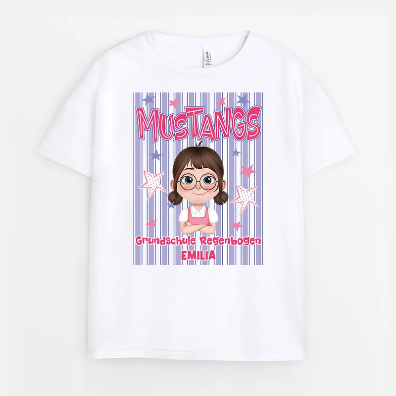 Maskottchen - Personalisiertes Geschenk | T Shirts Kinder Cartoon
