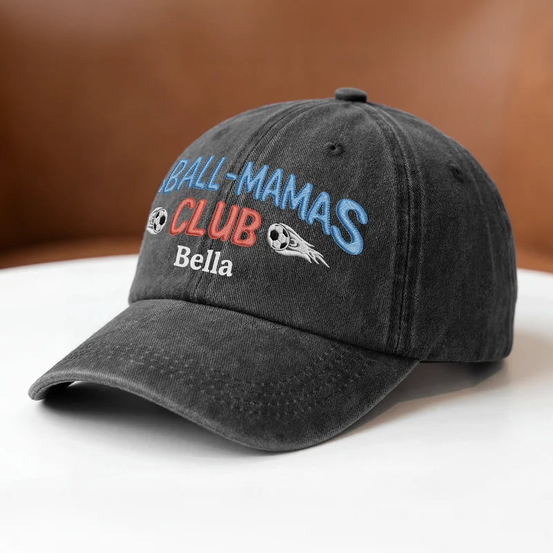 Stolze Fußball-Mama Stolzer Fußball-Papa - Personalisiertes Geschenk | Washed Cap
