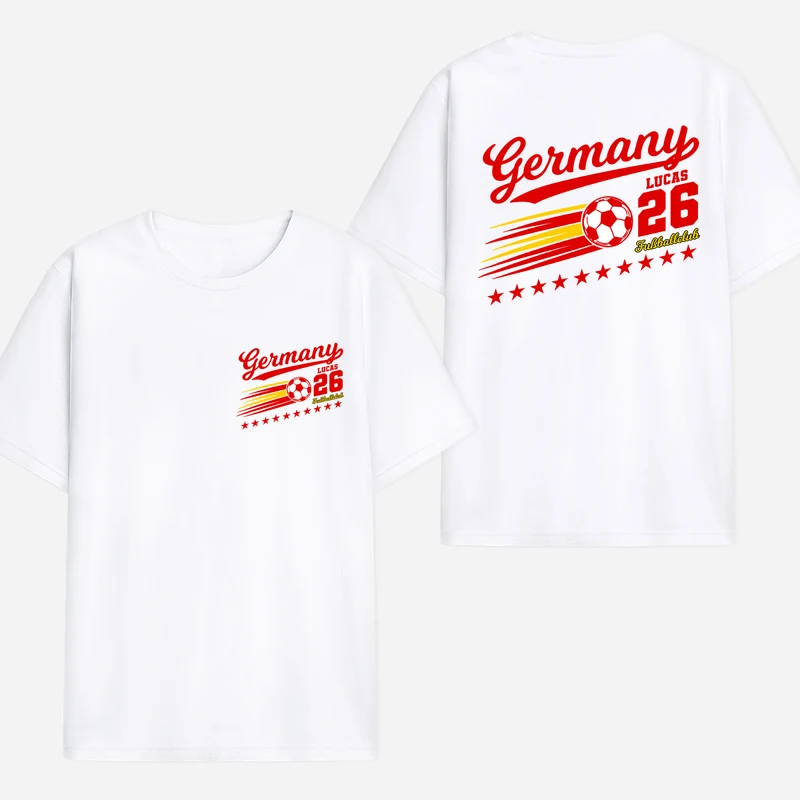 Fußball - Personalisiertes Geschenk | T Shirt Bedrucken Beidseitig